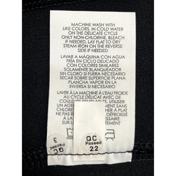 Cabi V-Neck Knee Length Dress Hidden Pockets Back Zip Ruched sleeves Size Medium - Picture 12 of 13